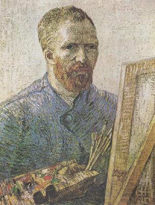 Vincent Van Gogh Self-Portrait in Fromt of thte Easel  (nn04) oil painting image